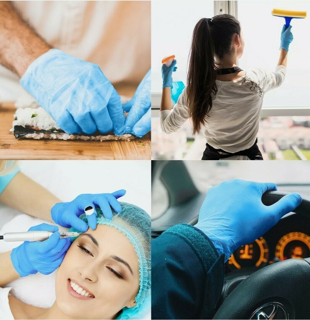 1000Pcs Disposable Synmax Vinyl Exam Gloves Latex-Free & Powder-Free -Small