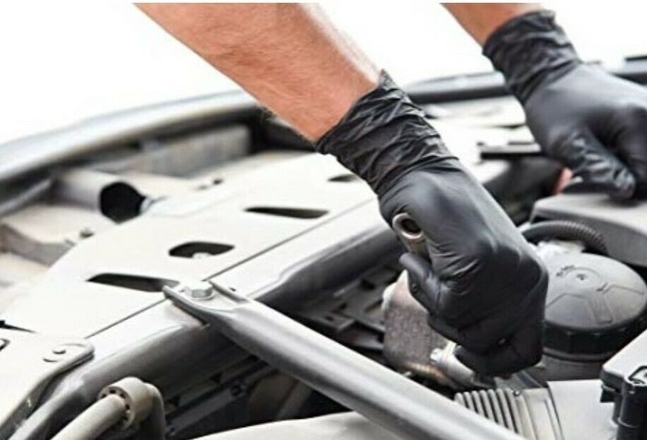 Black Lightning Powder & Latex Free Nitrile Gloves 6mil thick Large, 1000pcs