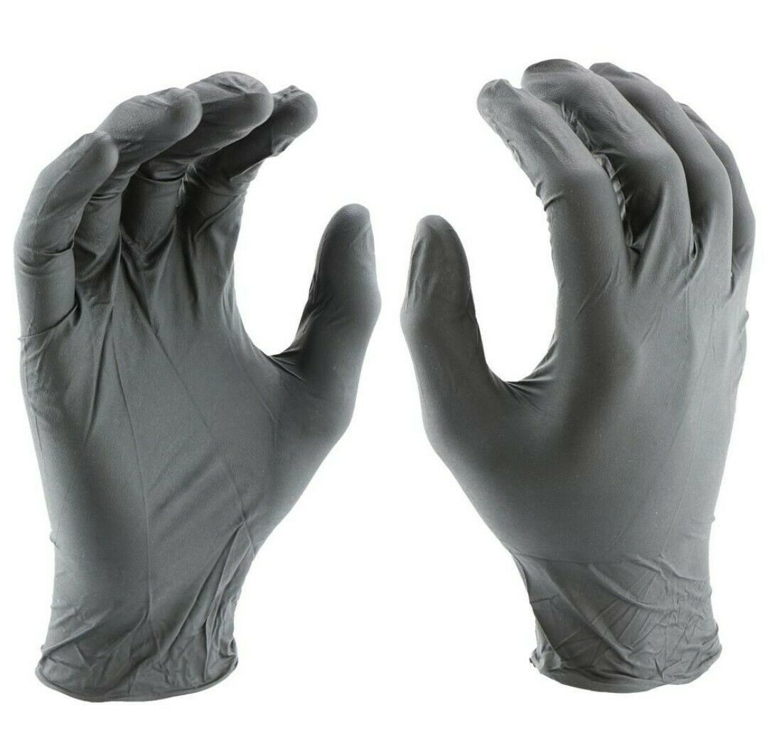 Black Lightning Powder & Latex Free Nitrile Gloves 6mil thick Large, 1000pcs