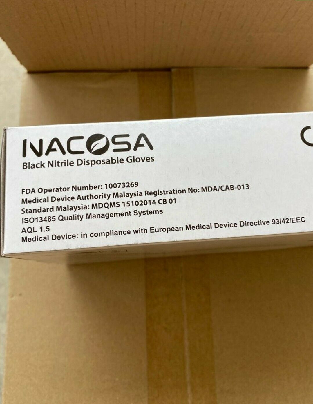 4 Mil Nitrile Gloves Powder Free Black Nitrile - Medium 1000 Pcs, Fast Free Ship