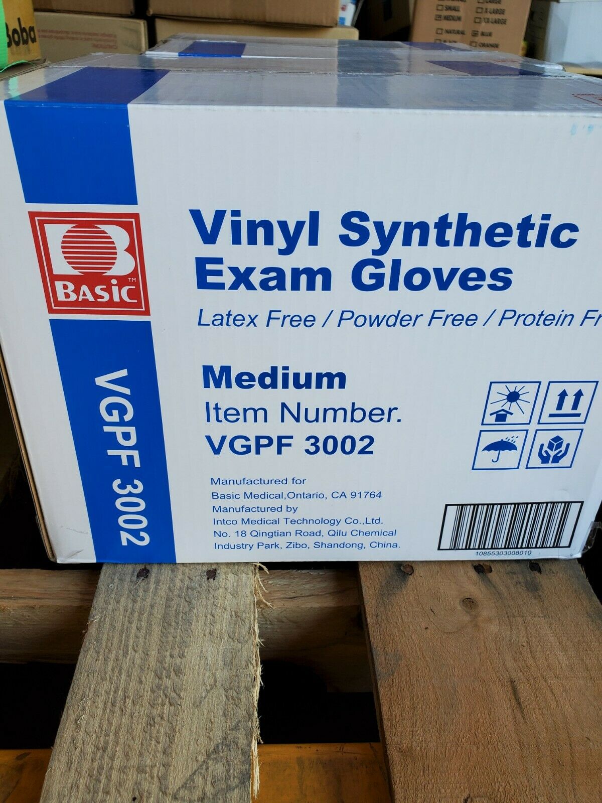 1000 ct Medium Exam Vinyl Gloves, Clear, Powder Free NON Latex Gloves