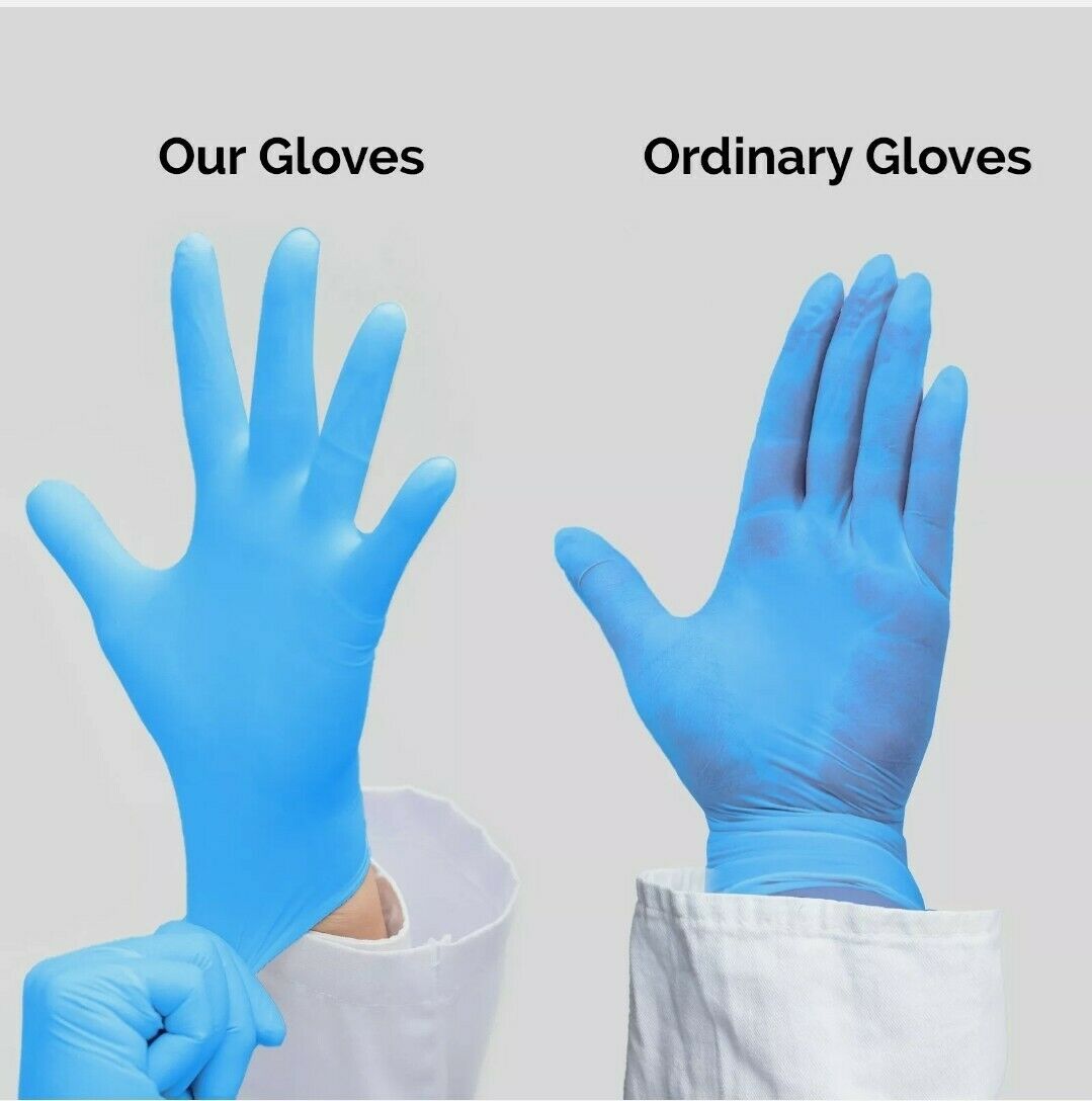 1000Pcs Disposable Synmax Vinyl Exam Gloves Latex-Free & Powder-Free -Medium
